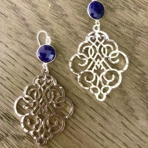 Sapphire Long Earrings